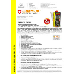 Warm up Décalaminant Moteur Diesel 7 en 1 : CARROGREEN
